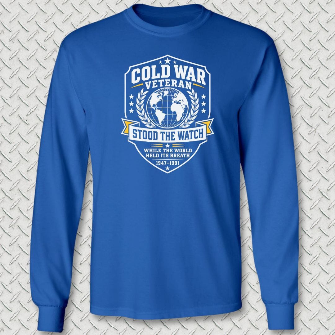 NavyHumor Long-sleeve Royal Blue / S Cold War Veteran Long Sleeve Tee
