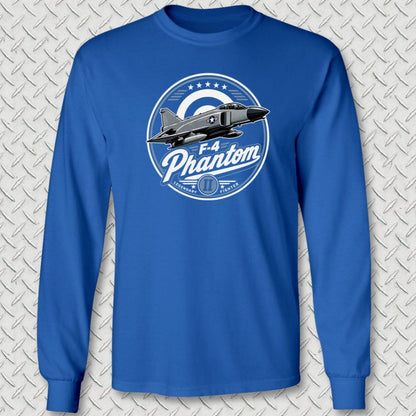 NavyHumor Long-sleeve Royal Blue / S F-4 Phantom Legendary Fighter Long Sleeve Tee