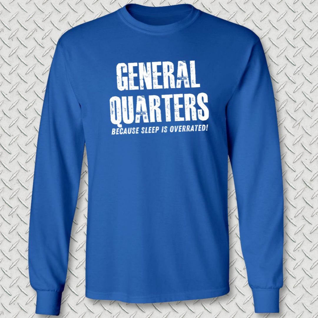 NavyHumor Long-sleeve Royal Blue / S General Quarters Long Sleeve Tee