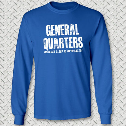 NavyHumor Long-sleeve Royal Blue / S General Quarters Long Sleeve Tee