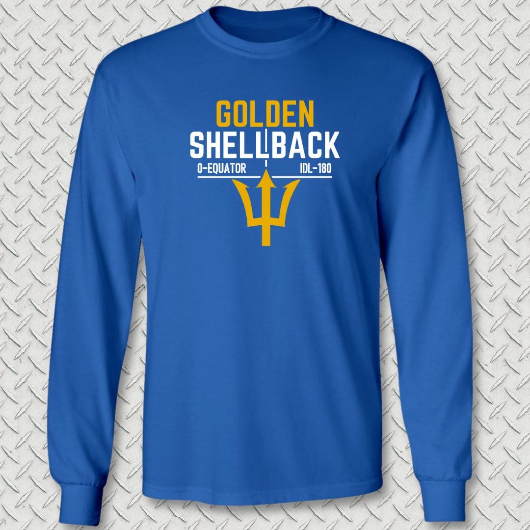 NavyHumor Long-sleeve Royal Blue / S Golden Shellback Long Sleeve Tee