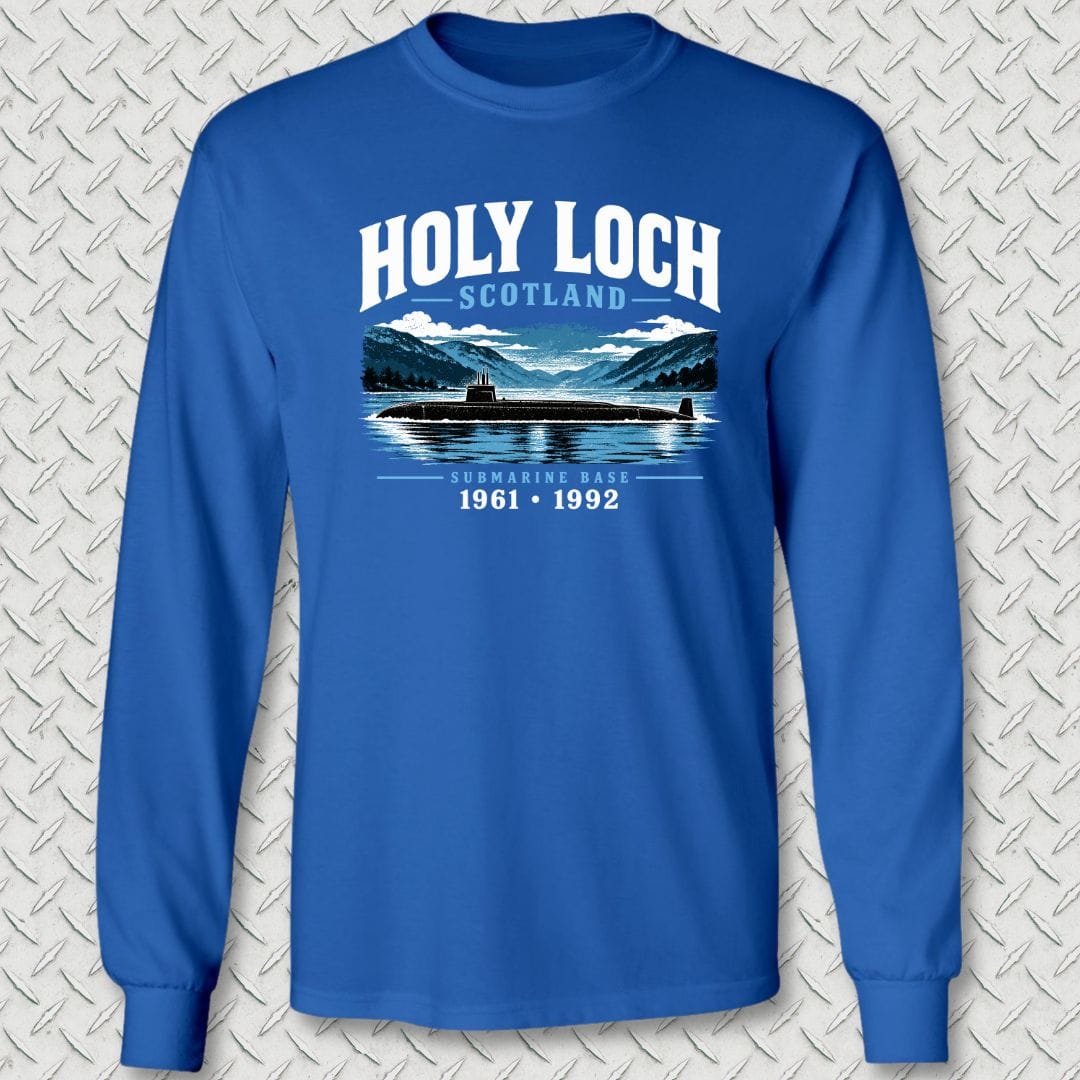 NavyHumor Long-sleeve Royal Blue / S Holy Loch, Scotland Long Sleeve Tee