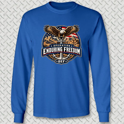 NavyHumor Long-sleeve Royal Blue / S Operation Enduring Freedom Long Sleeve Tee