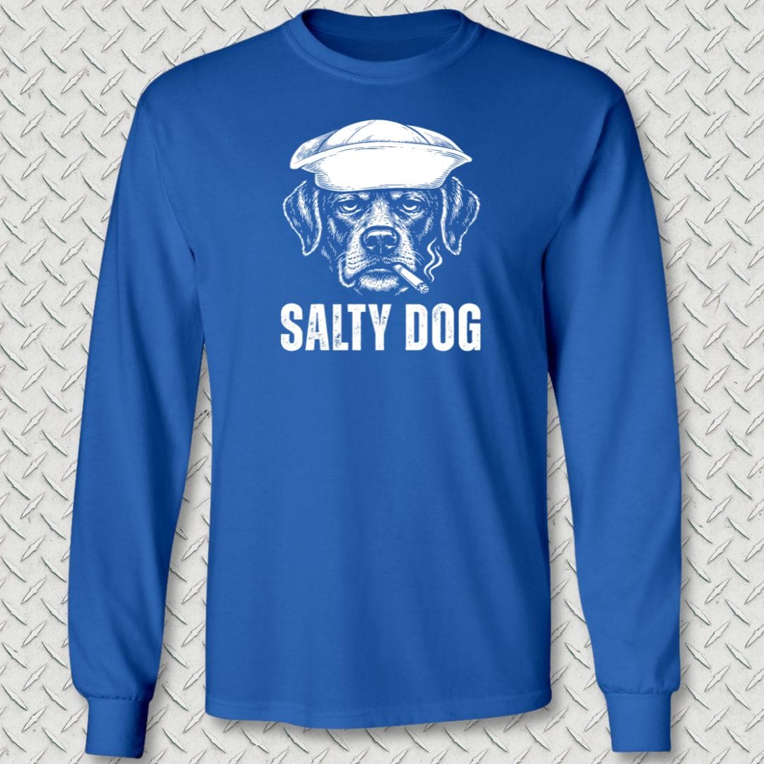 NavyHumor Long-sleeve Royal Blue / S Salty Dog Long Sleeve Tee