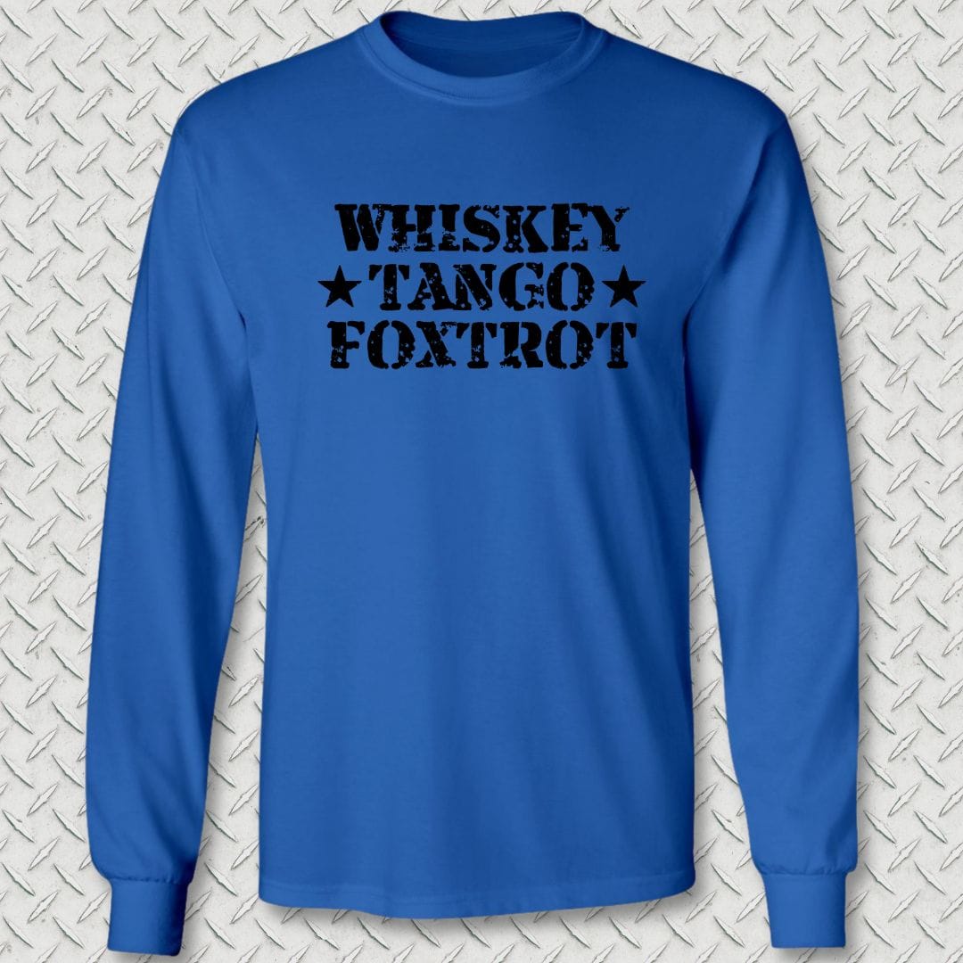 NavyHumor Long-sleeve Royal Blue / S Whiskey Tango Foxtrot Long Sleeve Tee