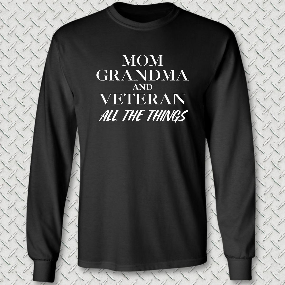 NavyHumor Long-sleeve S / Black All the Things Veteran Long Sleeve Tee