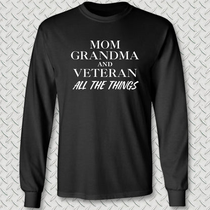 NavyHumor Long-sleeve S / Black All the Things Veteran Long Sleeve Tee