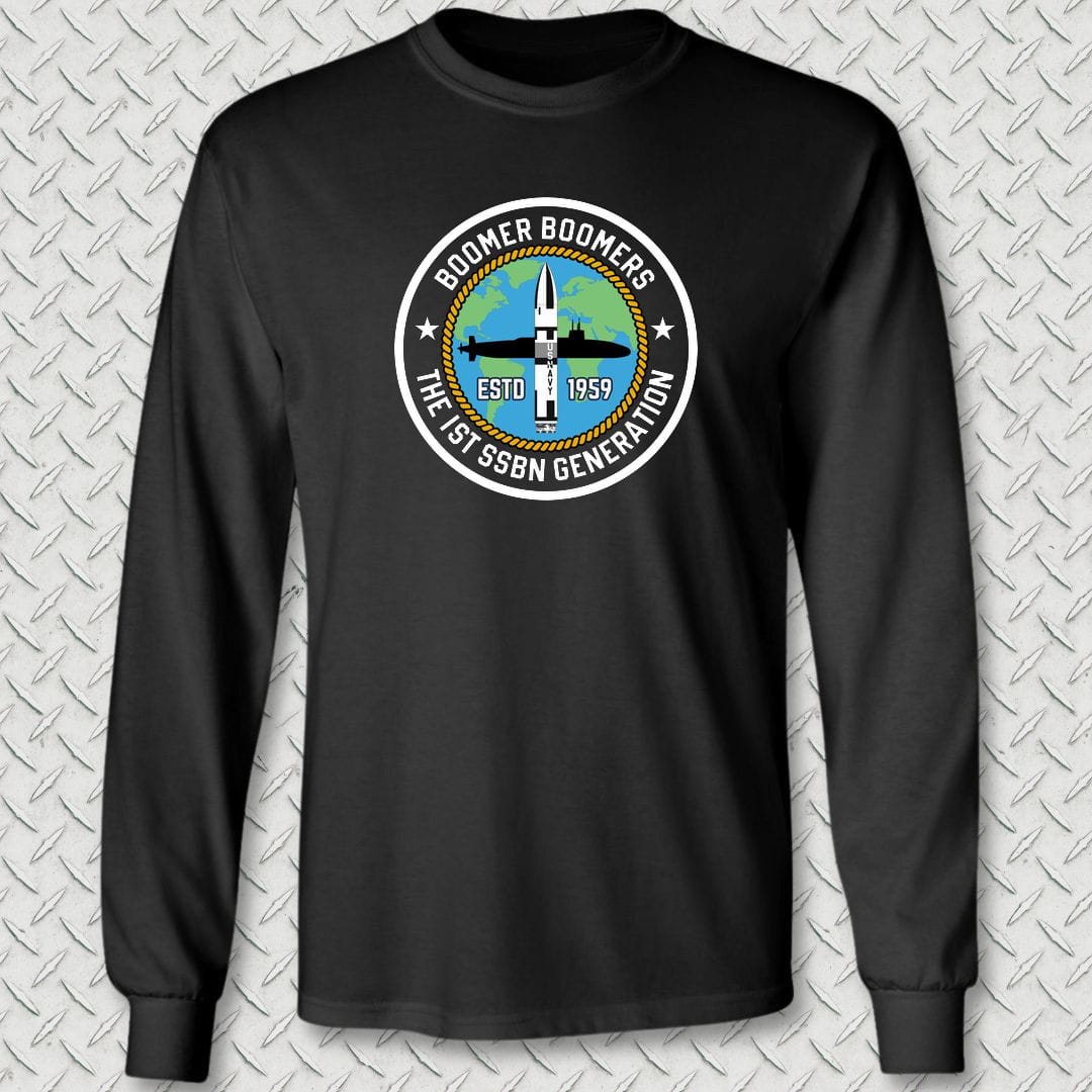 NavyHumor Long-sleeve S / Black Boomer Boomers Long Sleeve Tee