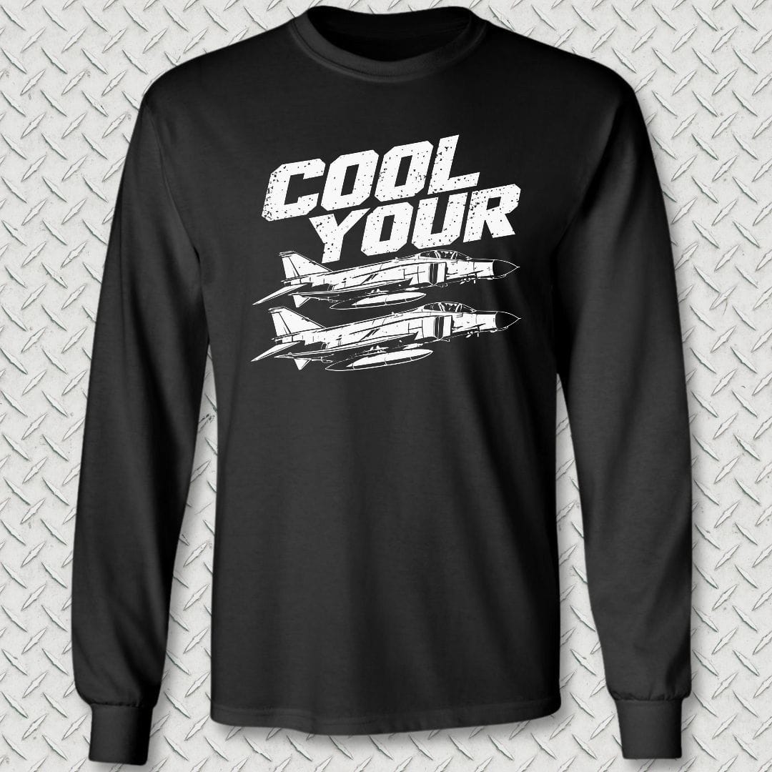 NavyHumor Long-sleeve S / Black Cool Your Jets Long Sleeve Tee
