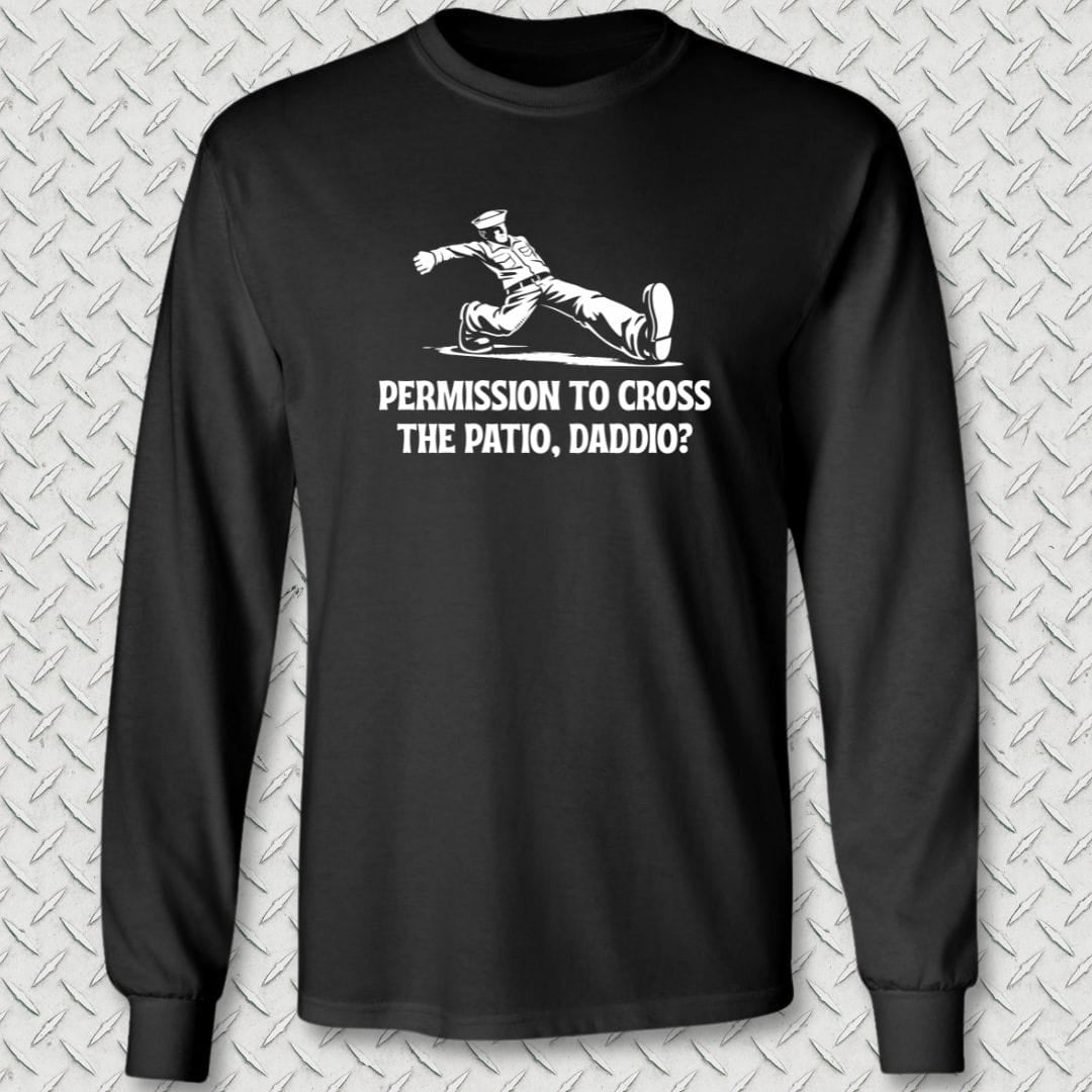 NavyHumor Long-sleeve S / Black Cross The Patio Daddio Long Sleeve Tee