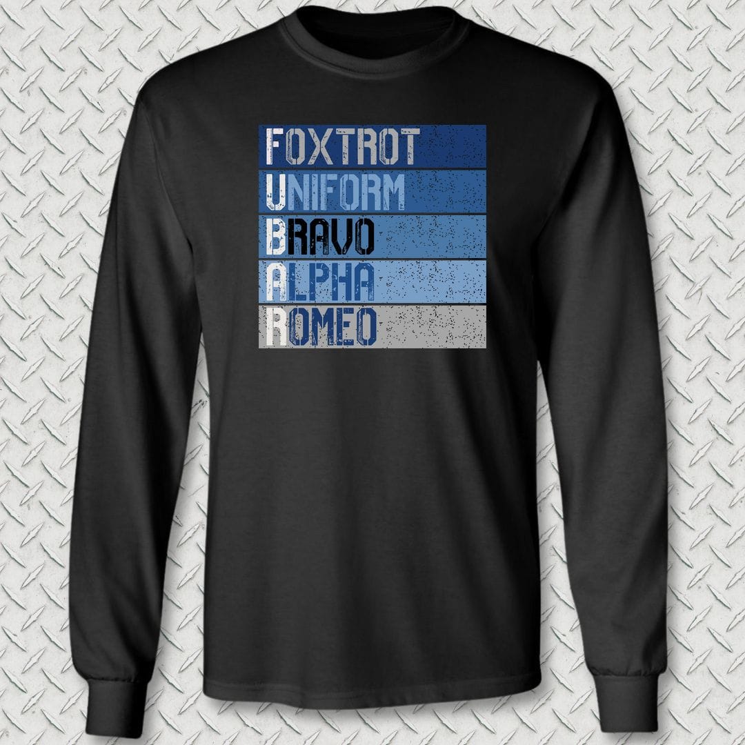 NavyHumor Long-sleeve S / Black FUBAR Blues Long Sleeve Tee