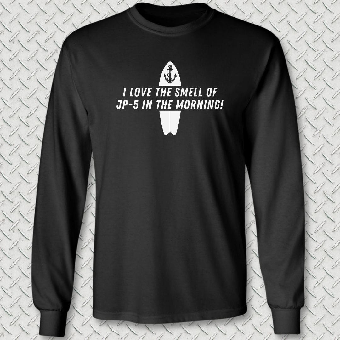 NavyHumor Long-sleeve S / Black JP-5 In The Morning Long Sleeve Tee