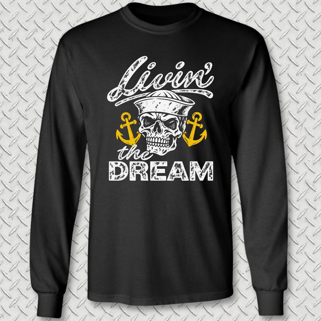 NavyHumor Long-sleeve S / Black Livin' The Dream Long Sleeve Tee