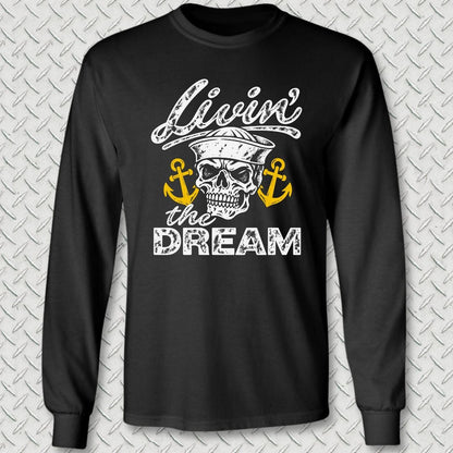 NavyHumor Long-sleeve S / Black Livin' The Dream Long Sleeve Tee