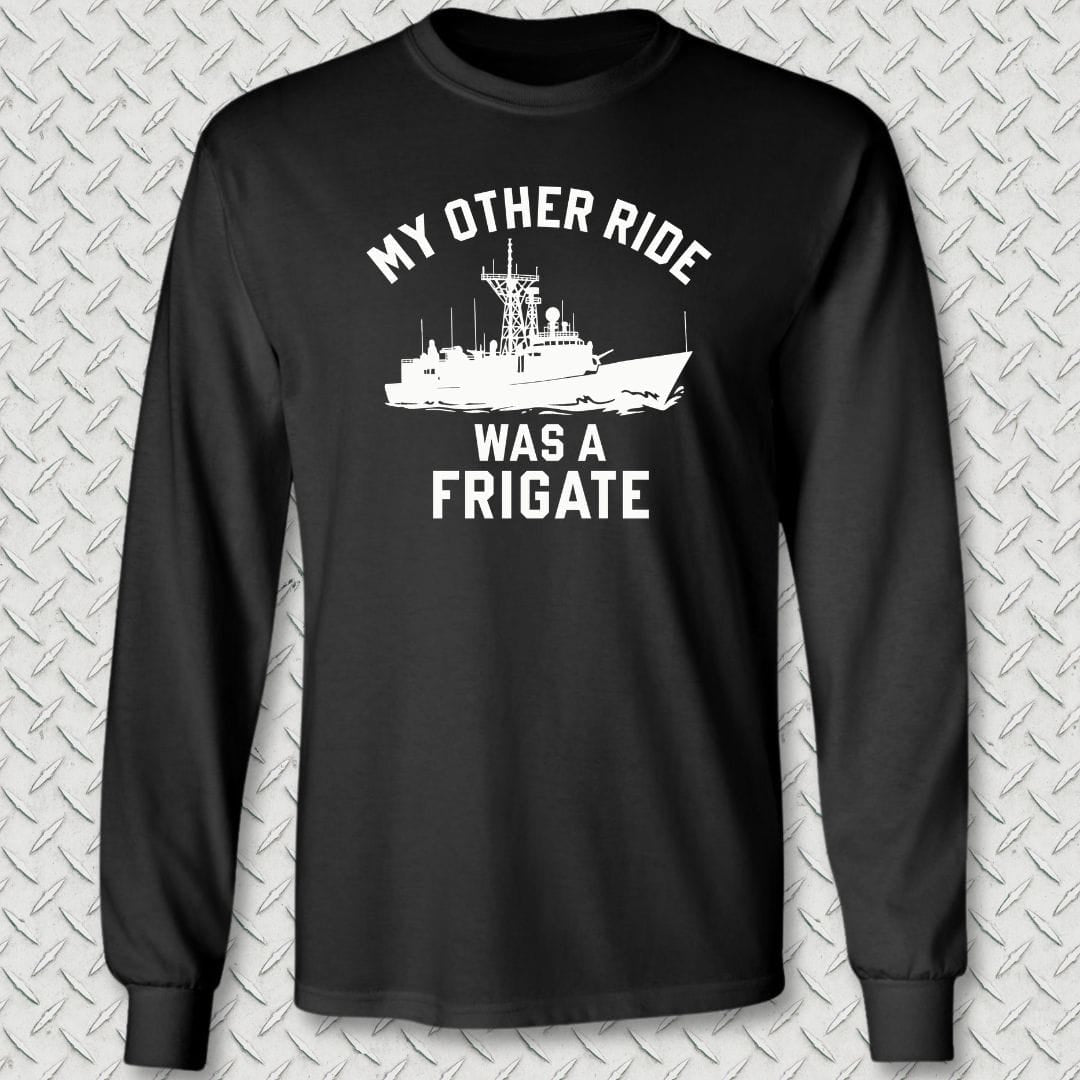 NavyHumor Long-sleeve S / Black My Other Ride Was A Frigate Long Sleeve Tee