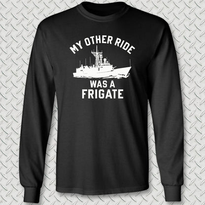 NavyHumor Long-sleeve S / Black My Other Ride Was A Frigate Long Sleeve Tee