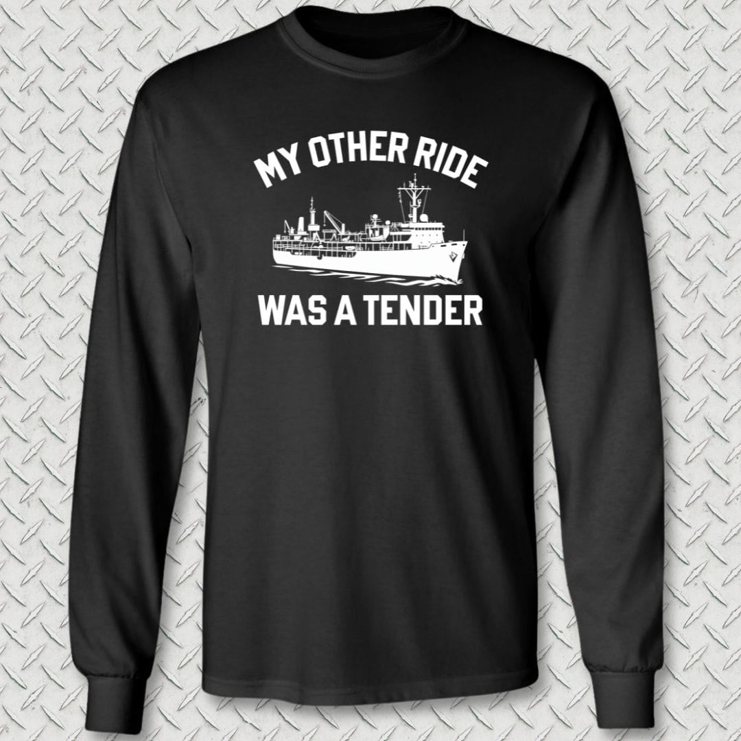 NavyHumor Long-sleeve S / Black My Other Ride Was A Tender Long Sleeve Tee