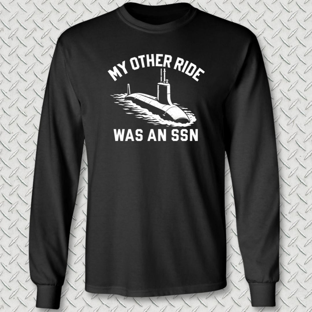 NavyHumor Long-sleeve S / Black My Other Ride Was An SSN Long Sleeve Tee
