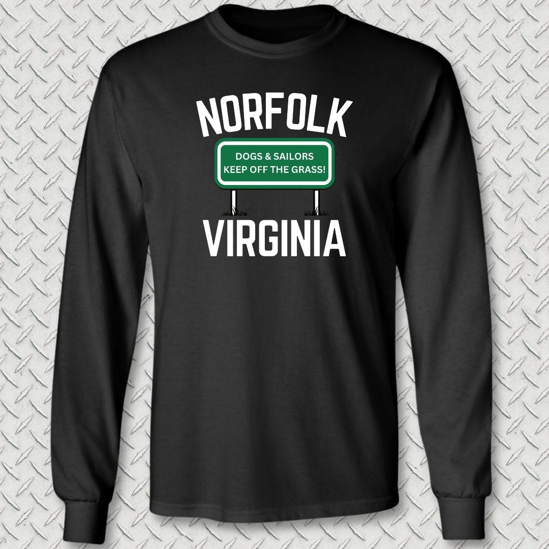 NavyHumor Long-sleeve S / Black Norfolk, Virginia Long Sleeve Tee