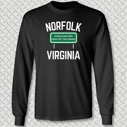 NavyHumor Long-sleeve S / Black Norfolk, Virginia Long Sleeve Tee