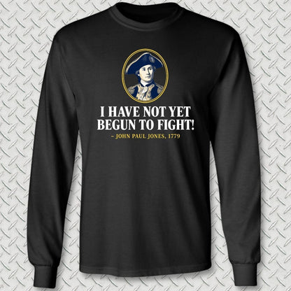 NavyHumor Long-sleeve S / Black Not Yet Begun To Fight - JPJ Long Sleeve Tee