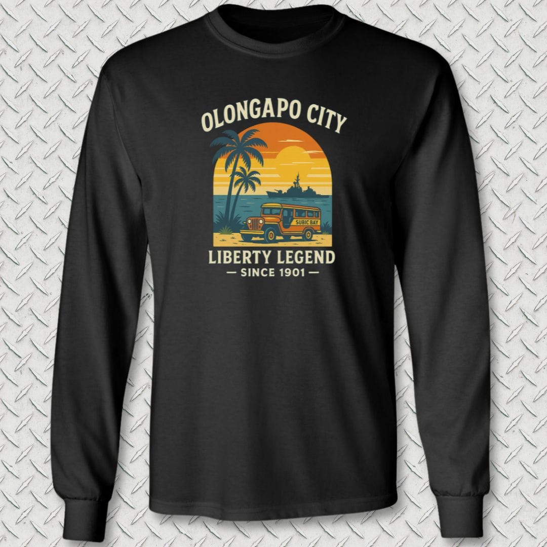 NavyHumor Long-sleeve S / Black Olongapo City - Liberty Legend Long Sleeve Tee
