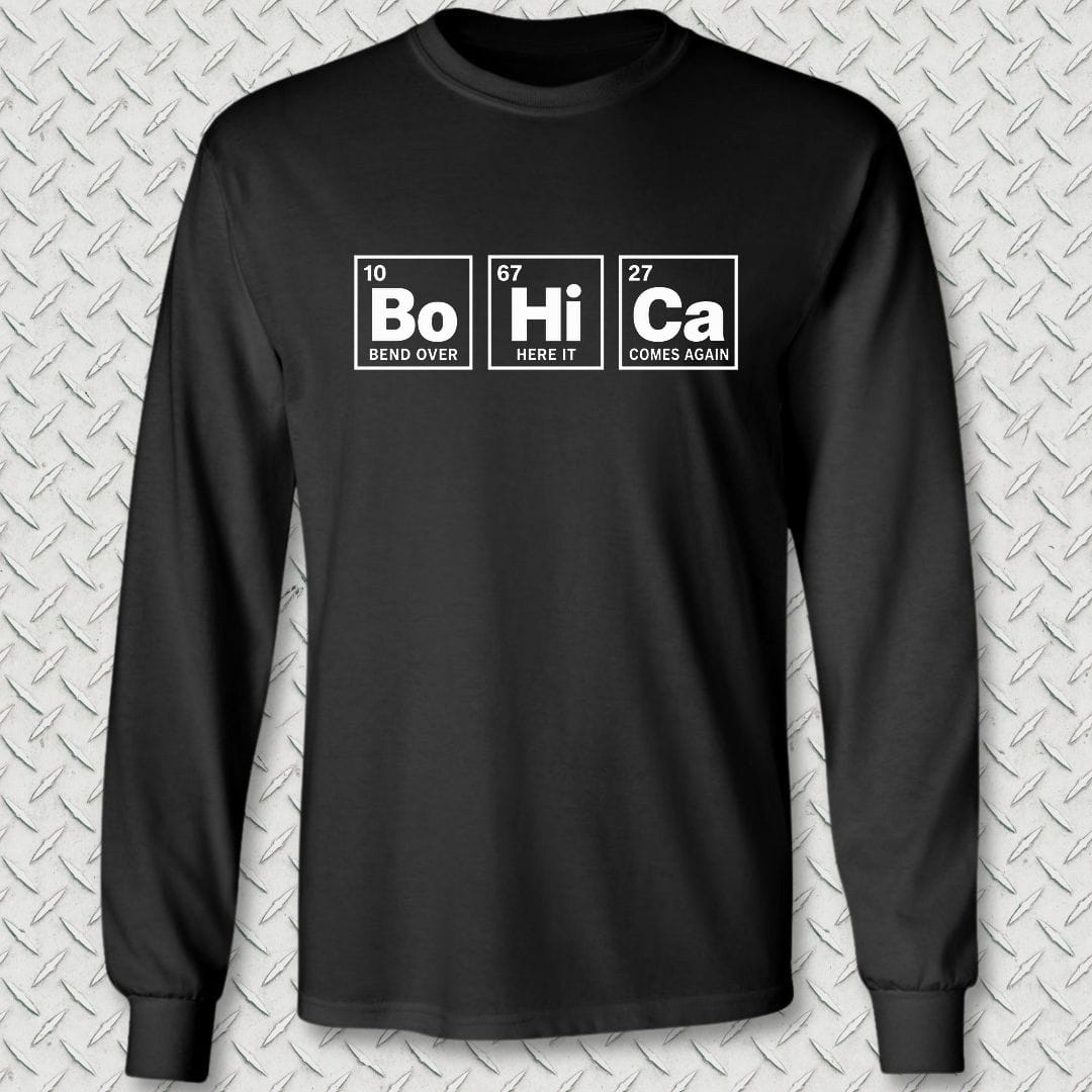 NavyHumor Long-sleeve S / Black Periodic BoHiCa Long Sleeve Tee