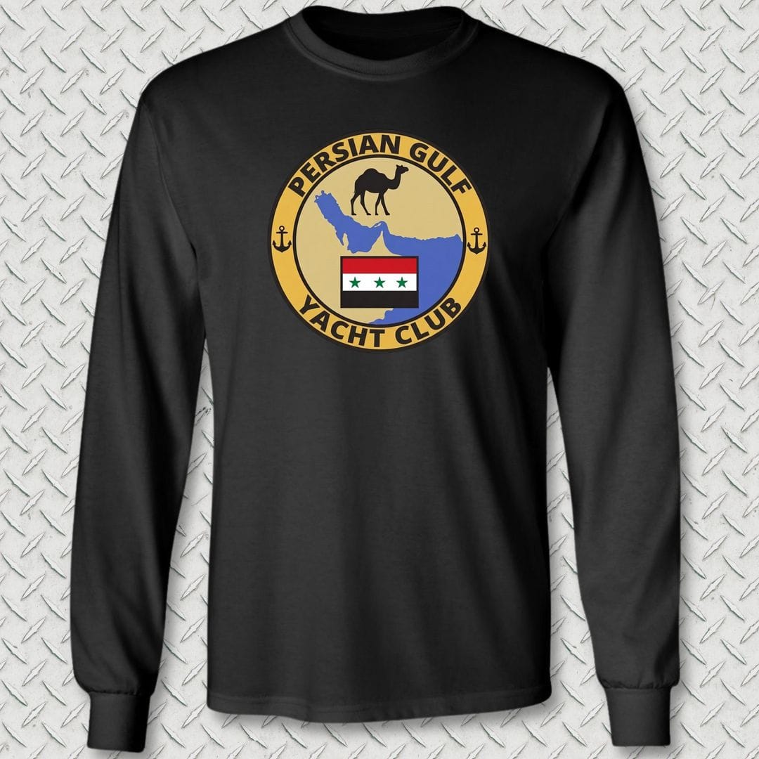NavyHumor Long-sleeve S / Black Persian Gulf Yacht Club Long Sleeve Tee
