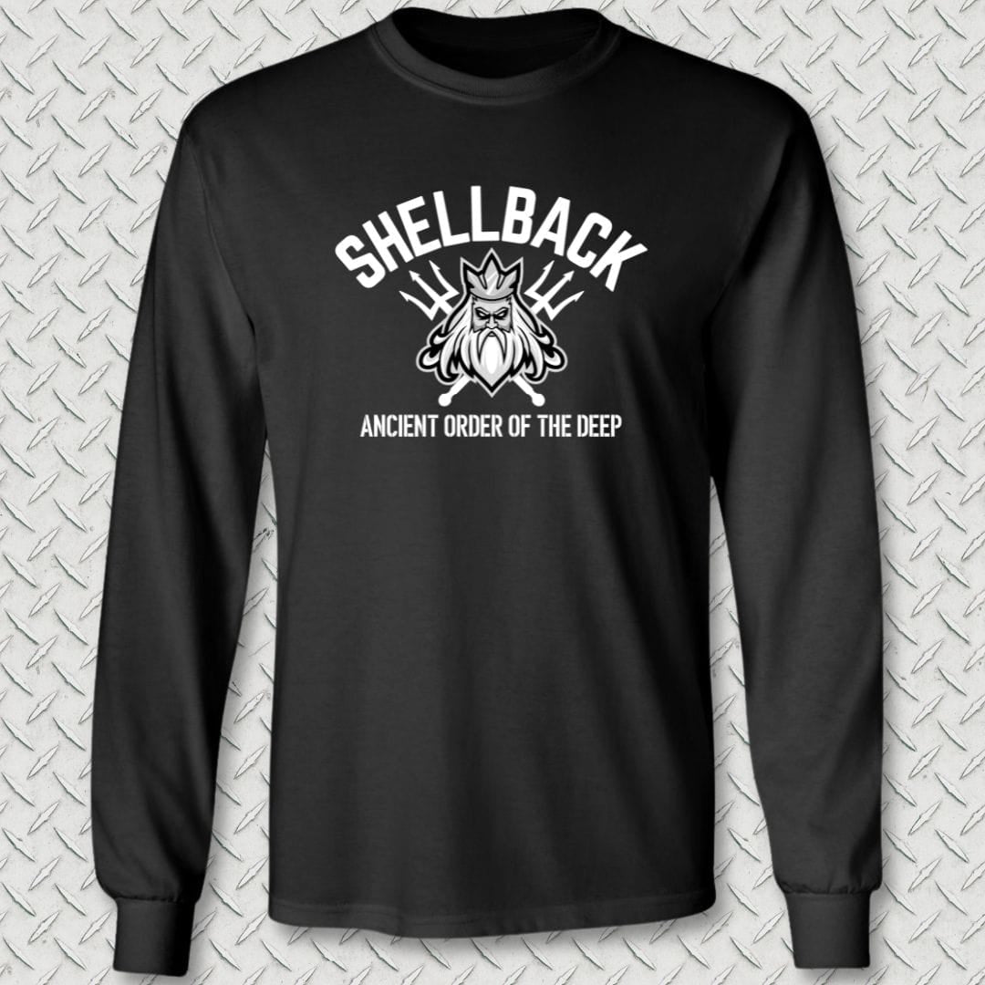 NavyHumor Long-sleeve S / Black Shellback - Ancient Order of the Deep Long Sleeve Tee