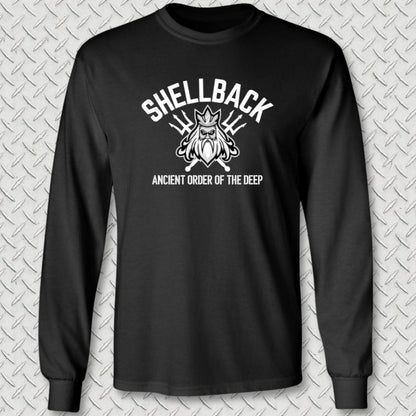 NavyHumor Long-sleeve S / Black Shellback - Ancient Order of the Deep Long Sleeve Tee