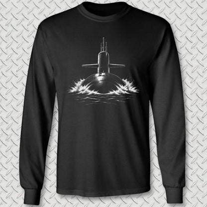 NavyHumor Long-sleeve S / Black Surface Running Long Sleeve Tee