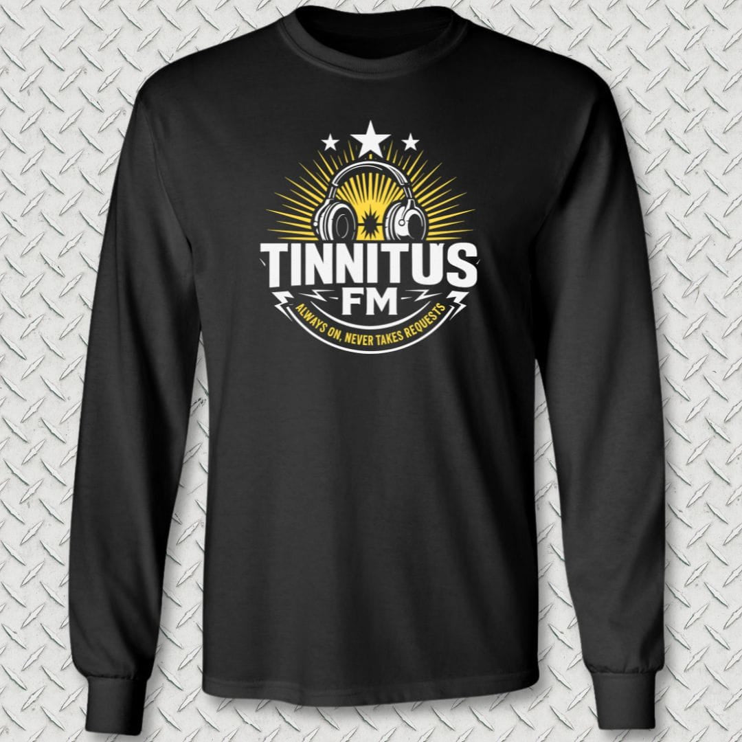 NavyHumor Long-sleeve S / Black Tinnitus FM Long Sleeve Tee