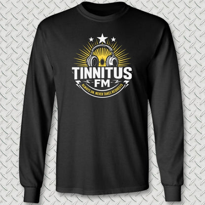 NavyHumor Long-sleeve S / Black Tinnitus FM Long Sleeve Tee