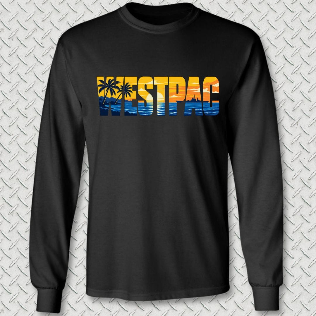 NavyHumor Long-sleeve S / Black WESTPAC Sunset Long Sleeve Tee