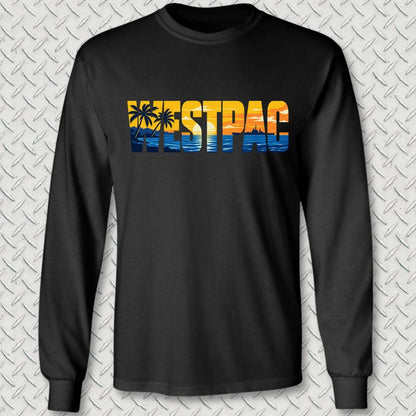 NavyHumor Long-sleeve S / Black WESTPAC Sunset Long Sleeve Tee