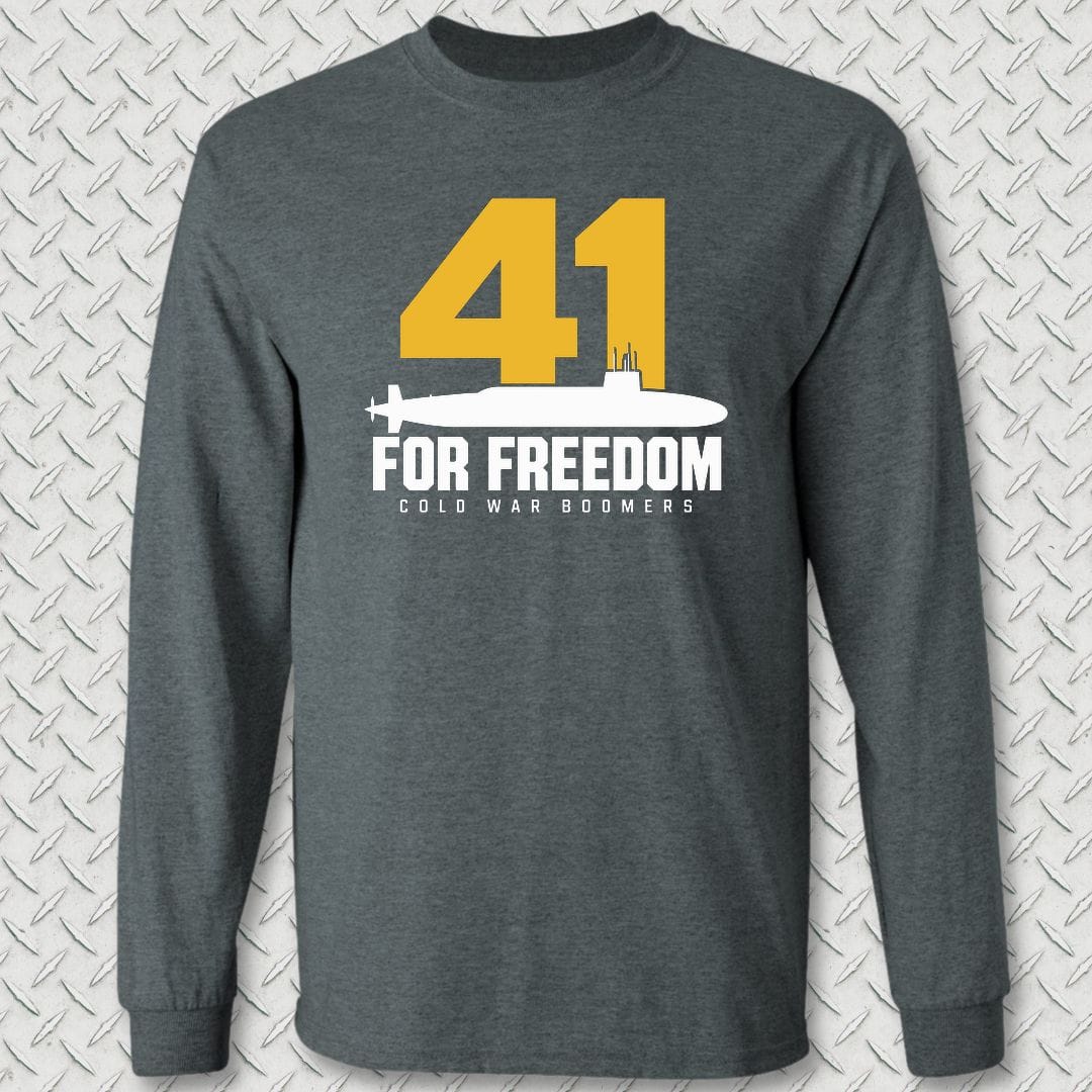 NavyHumor Long-sleeve S / Dark Heather 41 For Freedom Long Sleeve Tee
