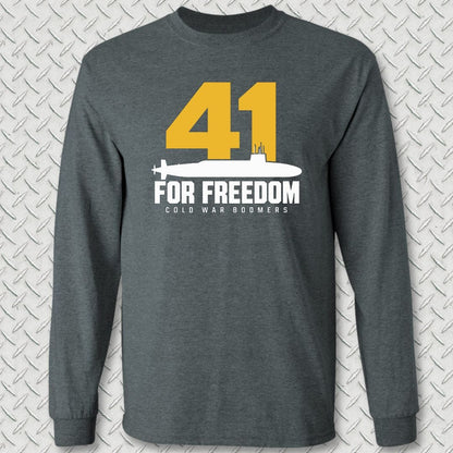 NavyHumor Long-sleeve S / Dark Heather 41 For Freedom Long Sleeve Tee