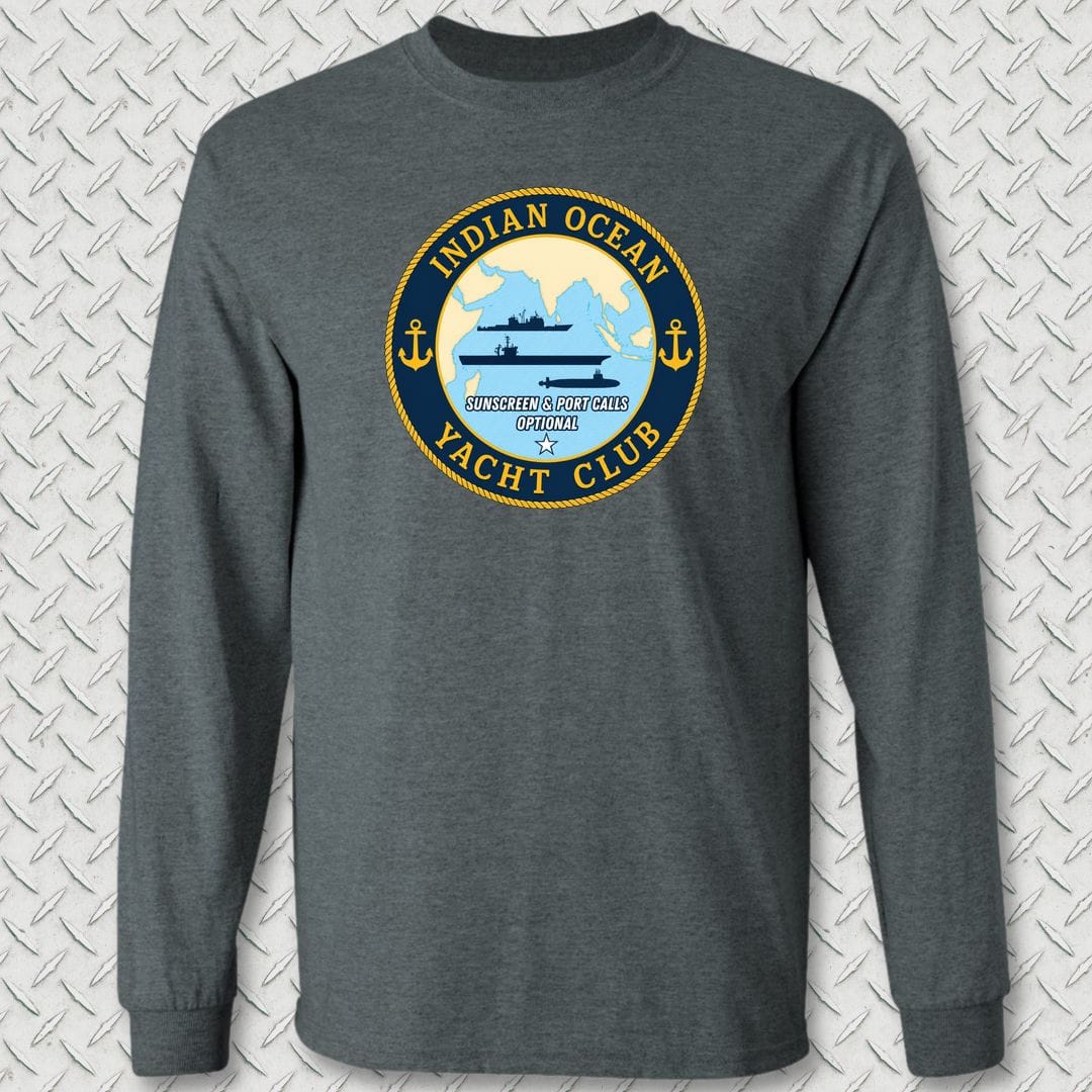 NavyHumor Long-sleeve S / Dark Heather Indian Ocean Yacht Club Long Sleeve Tee