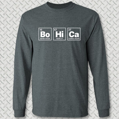 NavyHumor Long-sleeve S / Dark Heather Periodic BoHiCa Long Sleeve Tee