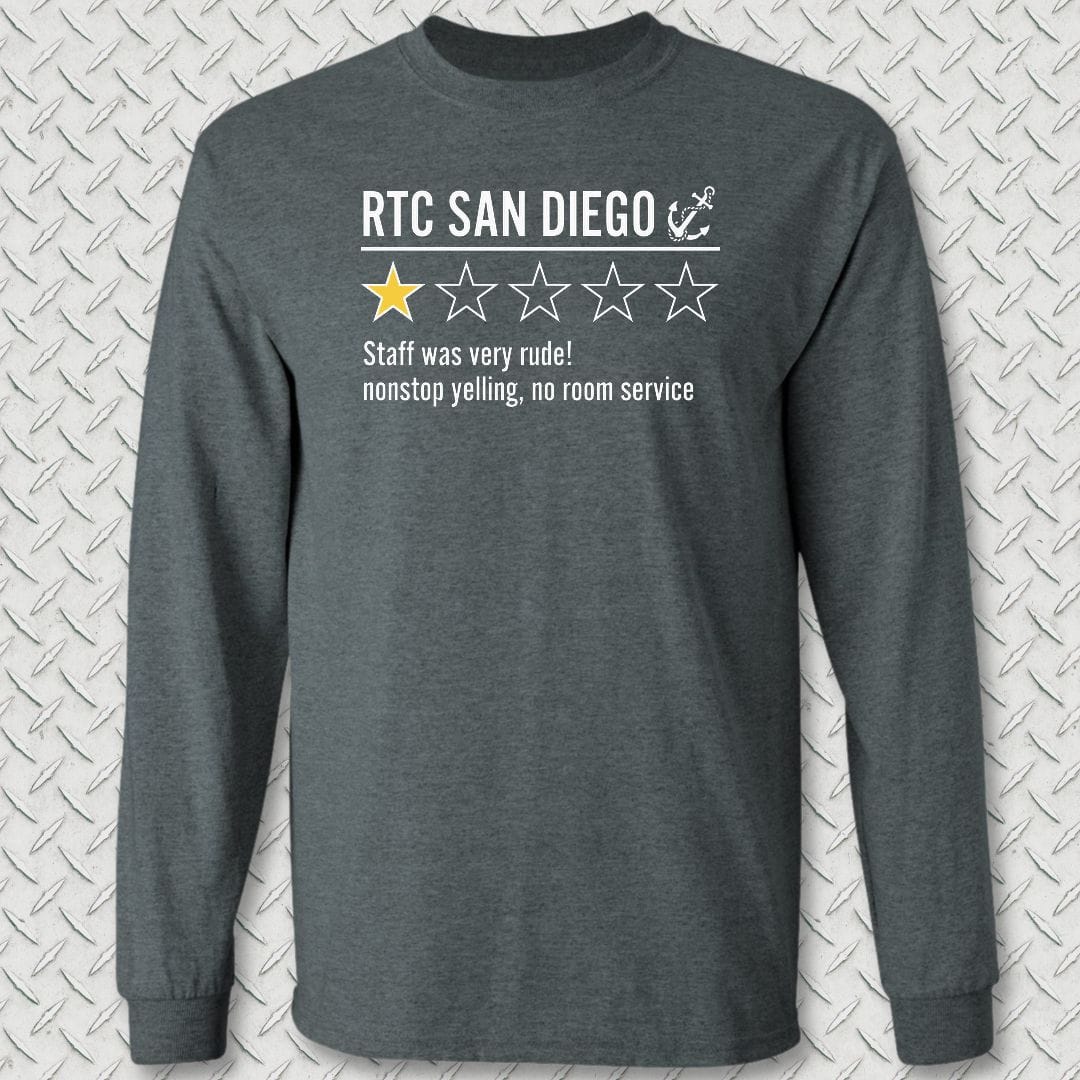 NavyHumor Long-sleeve S / Dark Heather RTC San Diego Review Long Sleeve Tee