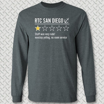 NavyHumor Long-sleeve S / Dark Heather RTC San Diego Review Long Sleeve Tee