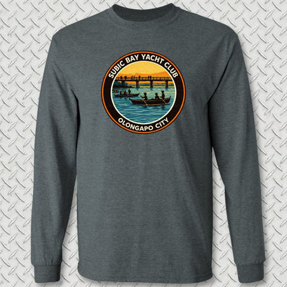 NavyHumor Long-sleeve S / Dark Heather Subic Bay Yacht Club Long Sleeve Tee