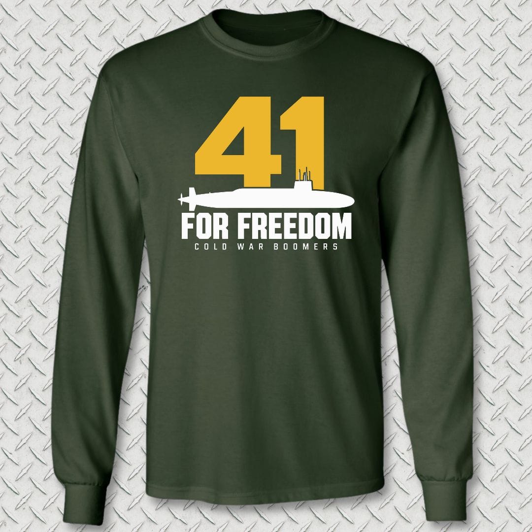 NavyHumor Long-sleeve S / Forest Green 41 For Freedom Long Sleeve Tee