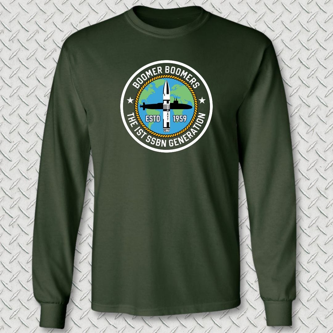 NavyHumor Long-sleeve S / Forest Green Boomer Boomers Long Sleeve Tee