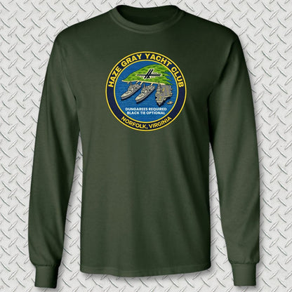 NavyHumor Long-sleeve S / Forest Green Haze Gray Yacht Club - Norfolk Long Sleeve Tee