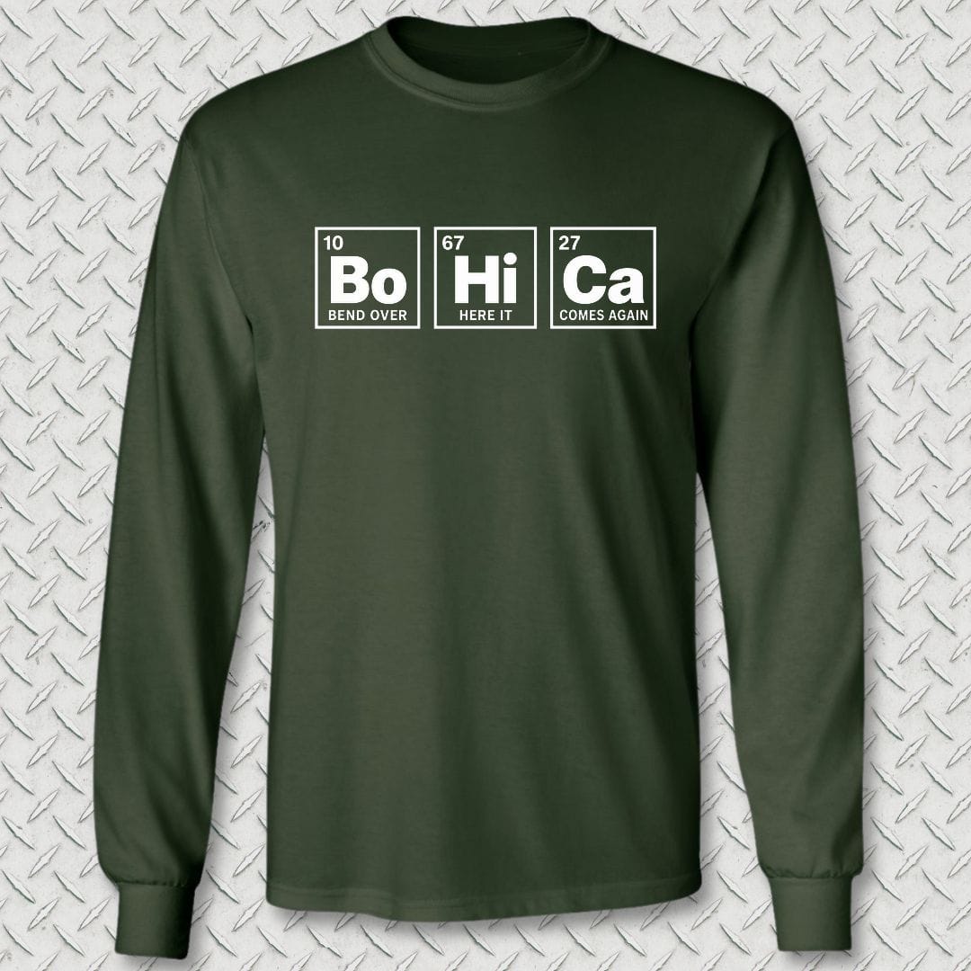 NavyHumor Long-sleeve S / Forest Green Periodic BoHiCa Long Sleeve Tee