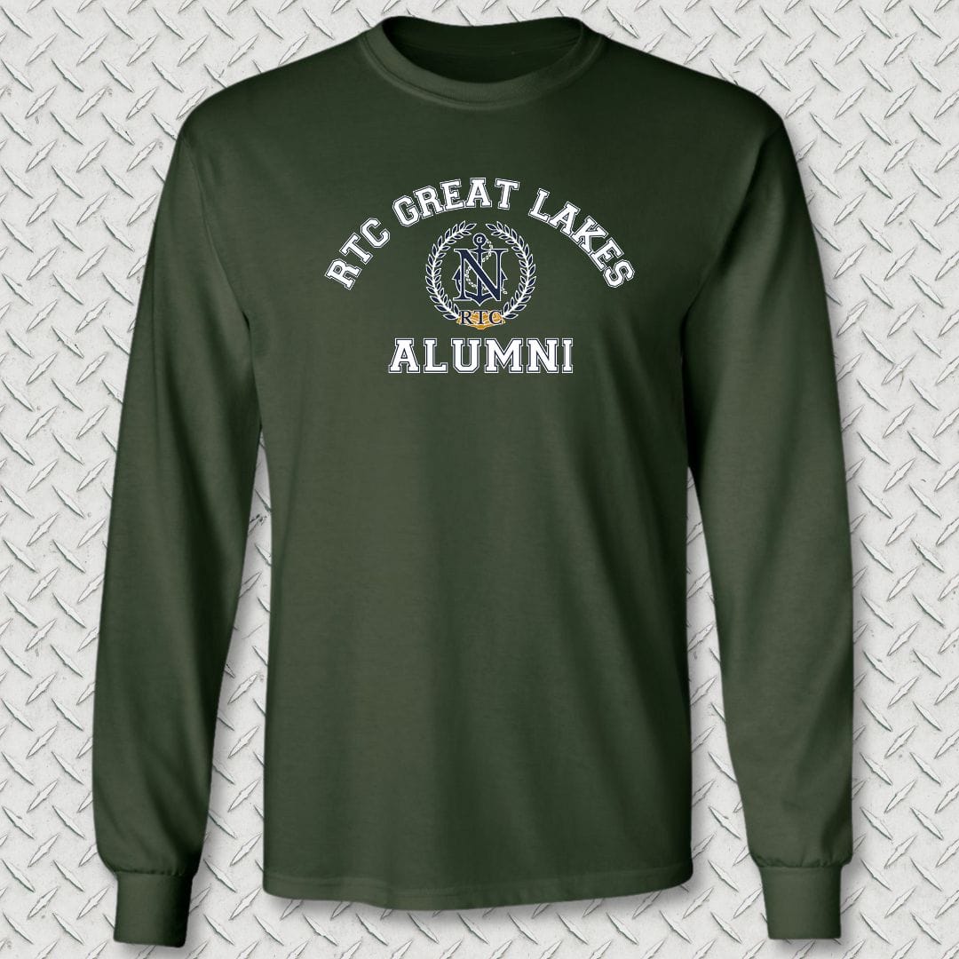 NavyHumor Long-sleeve S / Forest Green RTC Great Lakes Alumni Long Sleeve Tee