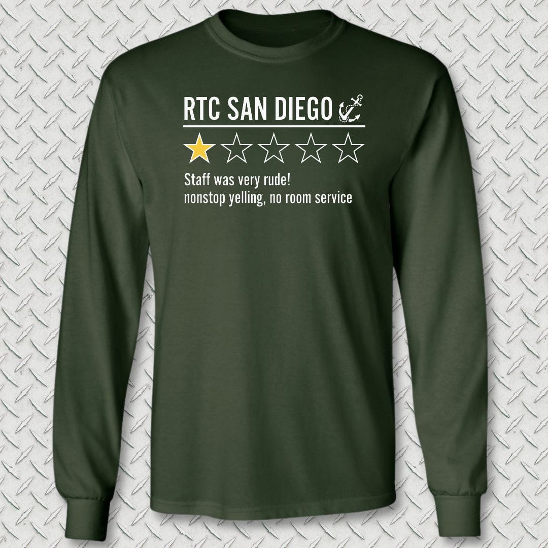 NavyHumor Long-sleeve S / Forest Green RTC San Diego Review Long Sleeve Tee