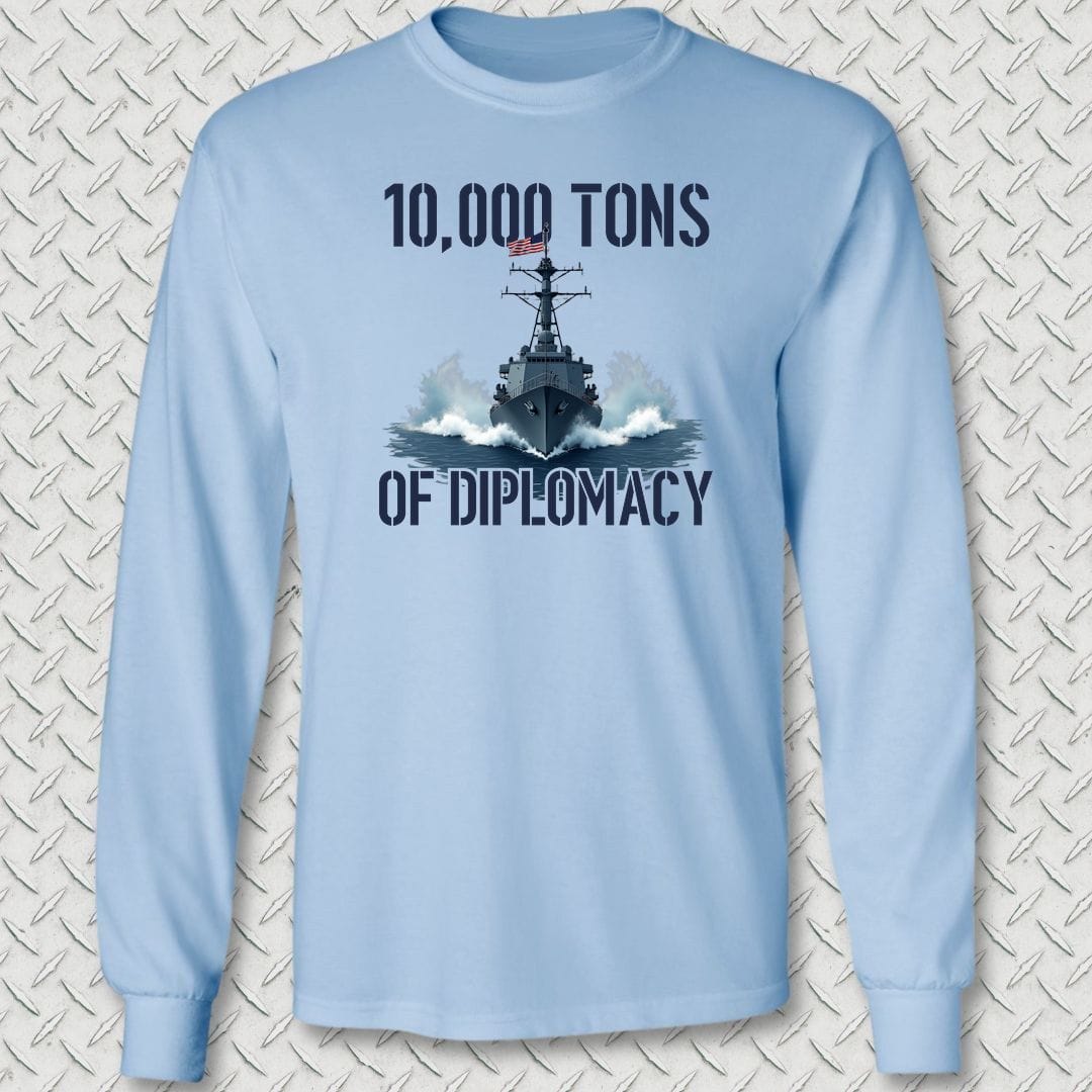 NavyHumor Long-sleeve S / Light Blue Destroyer Diplomacy Long Sleeve Tee