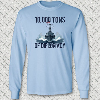 NavyHumor Long-sleeve S / Light Blue Destroyer Diplomacy Long Sleeve Tee